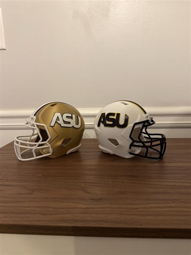Alabama State University 3d-printed Mini Football Helmet | HBCU Gift | Hornets Collectible | Alumni Decor | ASU Pride | - Etsy