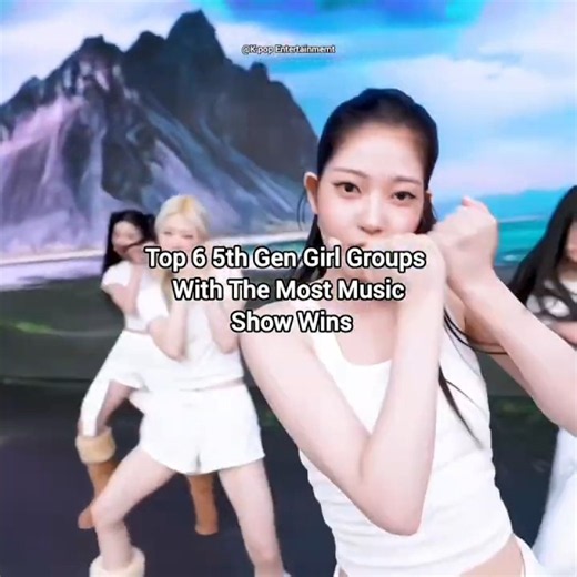 Top 6 5th Gen Girl Groups With The Most Music Show Wins #kpop#5thgen#girlgroups#kpolshort#viral#fypシ