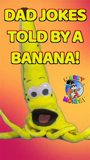Dad jokes told by a banana 🍌 puppet | Clean funny jokes for kids 👧