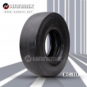 [Hot Item] Hanmix Industrial Smooth Tire on Backhoe Loader, Telehandler, Compact Loader, Dumper Skidsteer, Backhoe Loader, Compactor and Roller 9.00-20 10.00-20 11.00-20