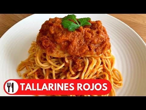 🇵🇪 TALLARINES ROJOS CON POLLO | ESTILO PERUANO