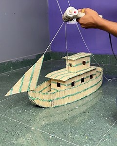 66K views · 335 reactions | Superb Matchstick Boat Craft _ Full Tutorial #boat #reuse #reuse | Deep's CRAFT | Facebook