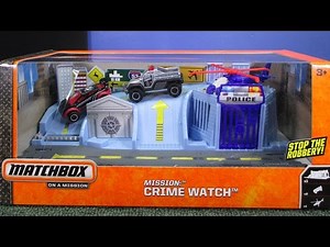 Matchbox Mission: Crime Watch (Police Diorama and Play Set) Matchbox On A Mission Adventure