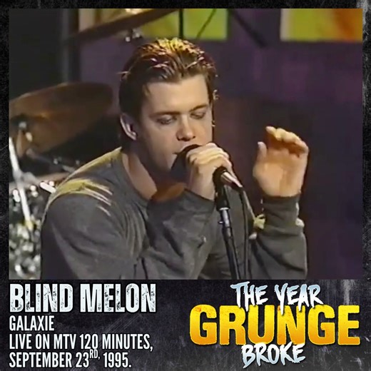 BLIND MELON - Galaxie - Live on MTV 120 Minutes, September 23rd, 1995. | The YEAR Grunge BROKE