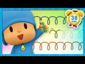 ✏️ ぽこよ日本語 l Pocoyo Japanese l 字の書きかた＊線と動き (38分）全話 子どものためのアニメ動画