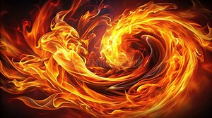 Dynamic Abstract Fire Animation GIF a Looping Visual Feast of Fiery Yellow Flames Perfect for Backgrounds Design Stock Illustration - Illustration of background, presentation: 378514997