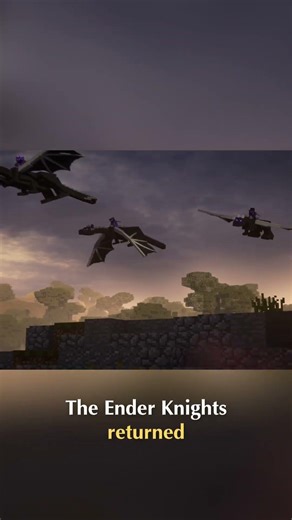 Minecraft Ender Knights Rise: Epic Battle for the Overworld! #shorts
