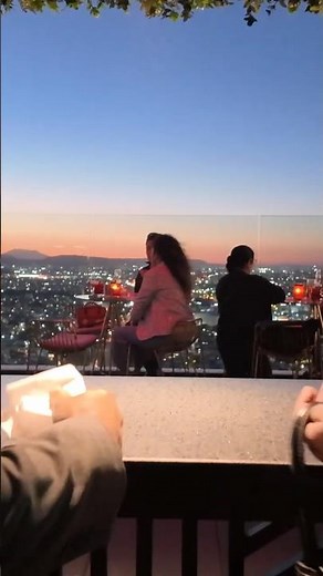 🌇 Rooftop at Hotel Riu Plaza Guadalajara: sunset and city lights magic #shorts