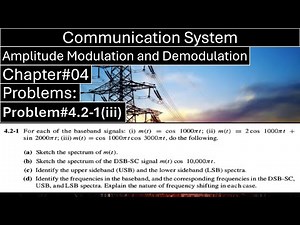 Communication System | Chapter#04 | Problem#4.2.1(iii) | Modulation | Fourth Edition | Oxford