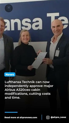 Lufthansa Technik gains new authority for Airbus A320ceo cabin upgrades