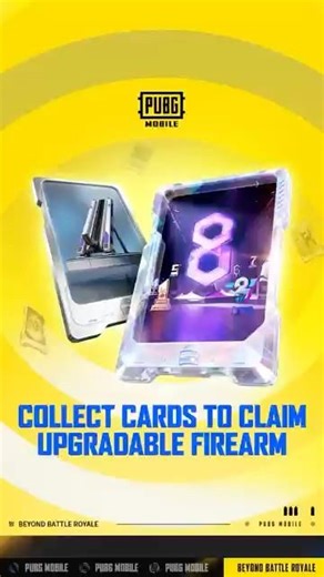 PUBG MOBILE | Collect cards to get a free upgradable firearm!