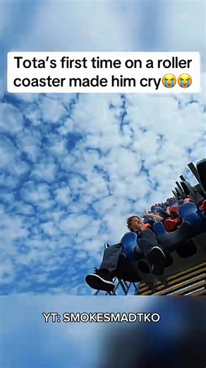 TOTA FIRST TIME ON A ROLLER COSTER IN AMERICA MADE HIM CRY 😭❤️ #tota #mafiathon3 #smokesmadtko | Smokesmadtko