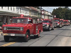 Schuylkill County Fireman's Parade Fire Trucks 2018