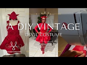 I Made A D.I.Y Vintage Devil Halloween Costume | Retro Halloween Look 2025