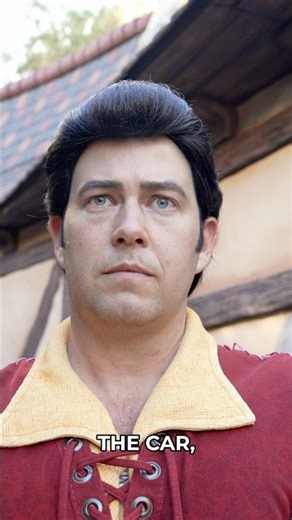 Gaston's REACTION to the Villain Squad #disneyland #gaston #funnymoments