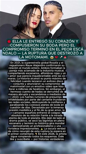 🔴 ¿Qué sufrió Rosalía por Rauw Alejandro 🎬 Su verdad y el 2026