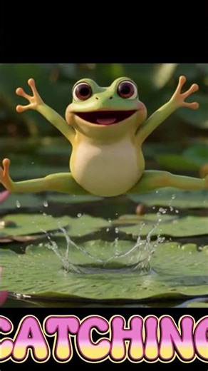 Cute Frog Dance Party! 🎵🕺 #Shorts #FrogSong #JoyVibeKids