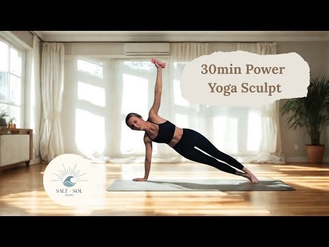 30-Min Yoga Sculpt | Full Body Power Flow with Light Weights