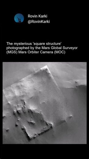 NASA found a mysteriously perfect 'square structure' on the surface of Mars