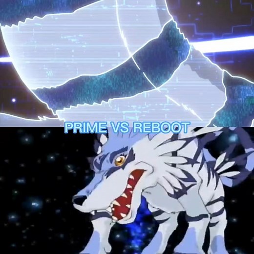 Prime vs Reboot #digimon #digimonadventure02 #prime #reboot #digimonsurvive #digimonadventure #Anime #metalgarurumon #CapCut