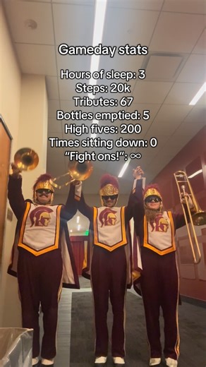 USC Trombone Section on Instagram: "Some gameday stats 🤩 - - - #usc #collegefootball #band #marchingband"