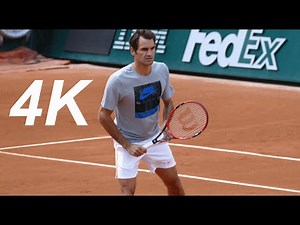 Federer practice in 4K Ultra HD