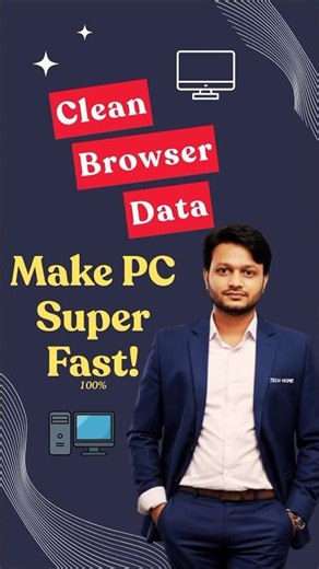 ✔ Clean Browser Data & Make PC Super Fast💥🖥️ #computertips #pctips #computerrepair #pcservice #tech