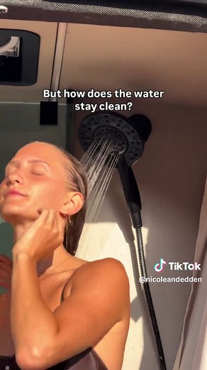 Endless hot showers. One gallon of water. 🚿⚡️ We've officially integrated the @theinfinityshower into our latest builds, and it is a complete game-changer for off-grid living. Imagine taking a 20-minute, steaming hot shower while only using one gallon of water🤯...yeah that is now possible. It's clean, efficient, and lets you stay off-grid longer without sacrificing the comforts of home which is what we are all about. The three-stage filtration (including UV sterilization) means the water stays