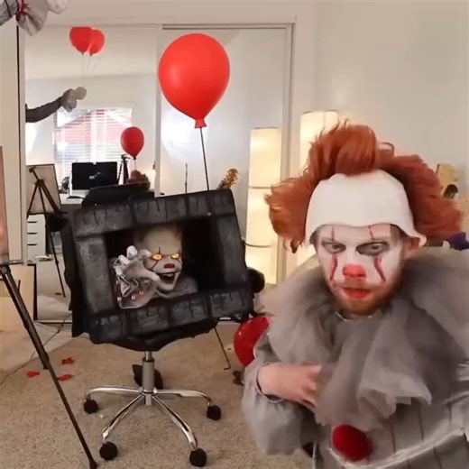 981K views · 14K reactions | Becoming Pennywise and Scaring Myself!  | Brandon Farris | Facebook