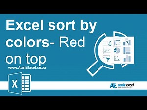 Sort/ separate colored cells in Excel