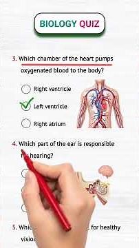 Biology 🧬 Quiz video - can you get 5-5 ? || Quiz Part 398