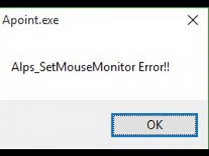 Fix Alps_SetMouseMonitor Error In Windows 10 / 11
