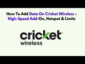 How To Add Data on Cricket Wireless – High-Speed Add-On, Hotspot & Limits