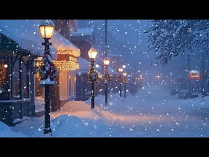 Extreme Snowstorm in the Village on Christmas ┇Winter Snowstorm White Noise┇Snowfall & Wind Sounds