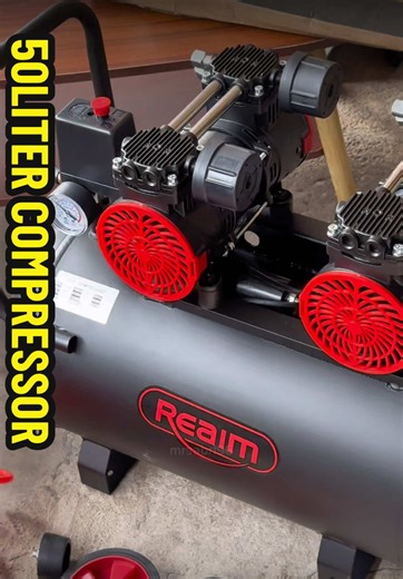 Ni yang paling besar 50liter compressor angin twin engine.. #pomen #bengkelmotor #tukangrumah #diyproject