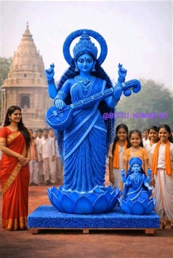 Jay maa sarswati coming soon 🚩🙏 #sarswati #saraswatipuja #maasaraswati #art #maadurga #maakali