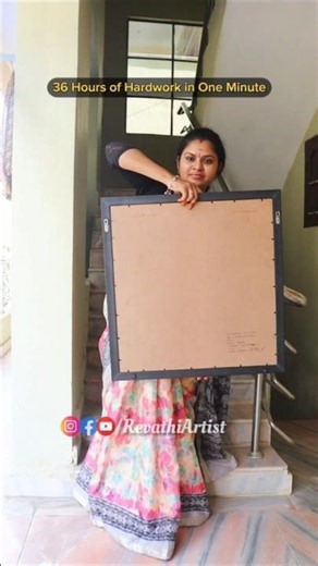 🙏🏻Full video link 🔗👆🏻 #murugan #acrylicpainting #canvas #painting #revathiartist