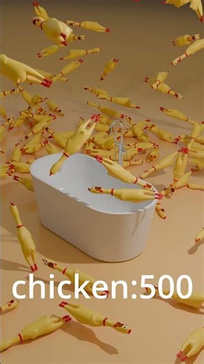 “1 Chicken vs 1000 CHICKENS 😭🔥 (Ultimate Chaos Test)” #minecraft #3dcompositing #animation