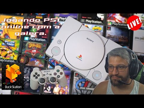 🔴 Live! PS1 vários jogos multplayer online, emulador DuckStation.