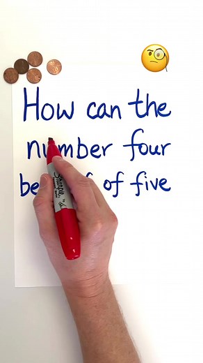 74K views · 267 reactions | To solve this riddle you must decipher how the number four can be half of five. | The Gooch | Facebook