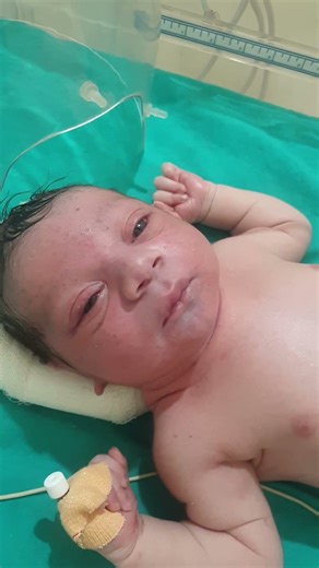 Newborn baby after birth @ aradhna Verma nursing work