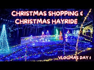 CHRISTMAS SHOPPING & CHRISTMAS HAYRIDE | Vlogmas Day 1 | Family 5 Vlogs