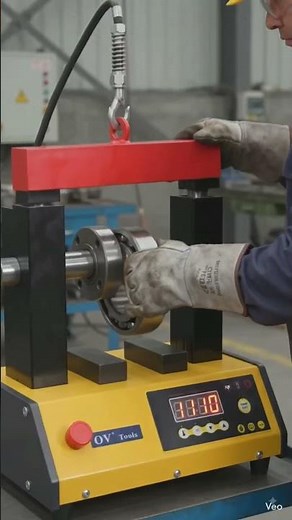 Bearing Fitting after Heating in Induction Heater #Bearing #bearingheating #shorts