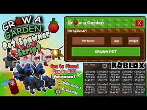 POV: You Finally Found The Real Pet Spawner Script in [💢] Grow a Garden 🌶️