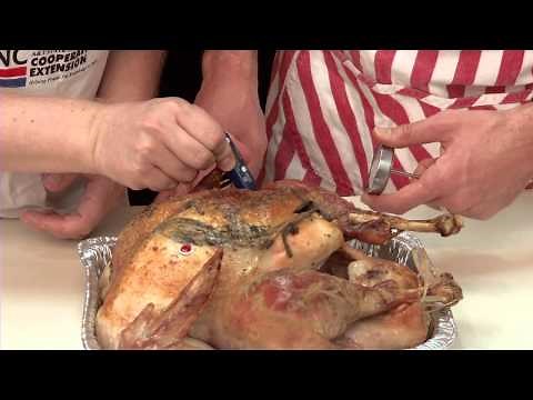 How to tell when the turkey is safe to eat