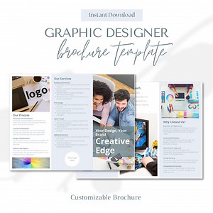 Graphic Designer Brochure Customizable - Etsy Australia