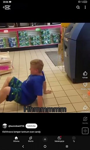 Temper tantrum #1 I want candy!