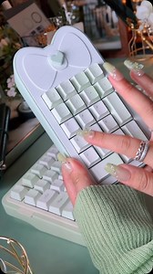 18K views · 511 reactions | 曆 loveletter75 aluminum mechanical customized keyboard 曆 spring Keycaps link in bio  blockboy bow number pad  mage studio spring sakura linear switches . . . . Is this your vibe? Getting addicted to keebs tapping sounds. Crazy obsessive satisfying keebs. #asmr #keyboardasmr #keyboard #customizedkeyboard #cutekeyboard #keyboardart#typing#assemble #typing #mechanicalkeyboard #keycaps #keyboardbuild | Xiao Guo | Facebook
