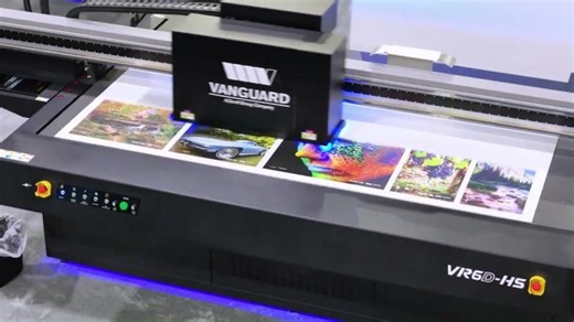Vanguard Digital VR6- HS UV-LED Flatbed Printer | Vanguard Digital Printing Systems