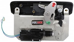 Pop & Lock Custom Tailgate Handle - Power Lock and Manual Lock - Gloss Black Pop and Lock Tailgate L